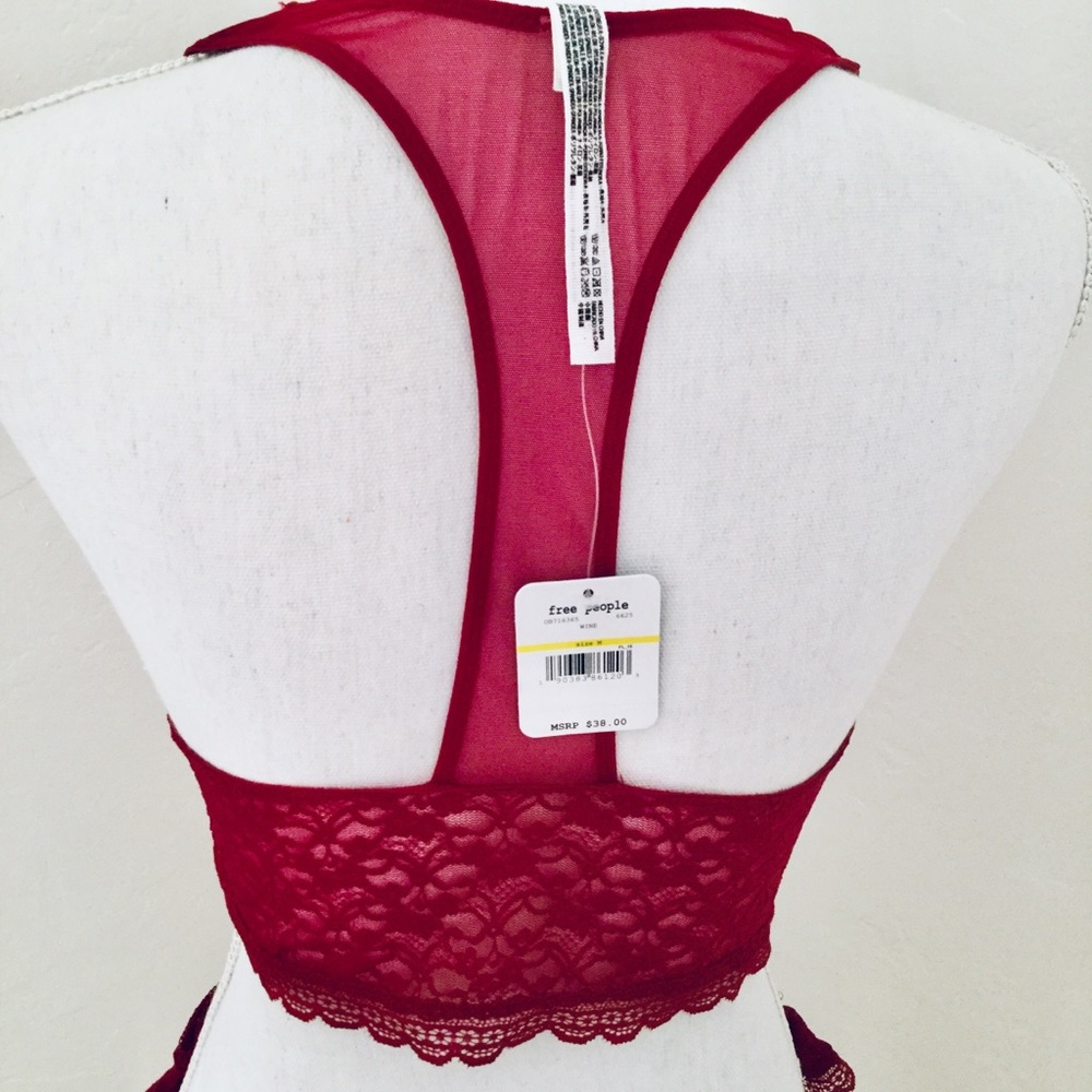 FREE PEOPLE SHEER LACE  BRALETTE & PANTY SET - Picture 2 of 4